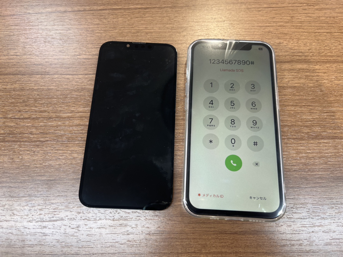 【iPhone 13】落として液晶に縦線が入ってしまった